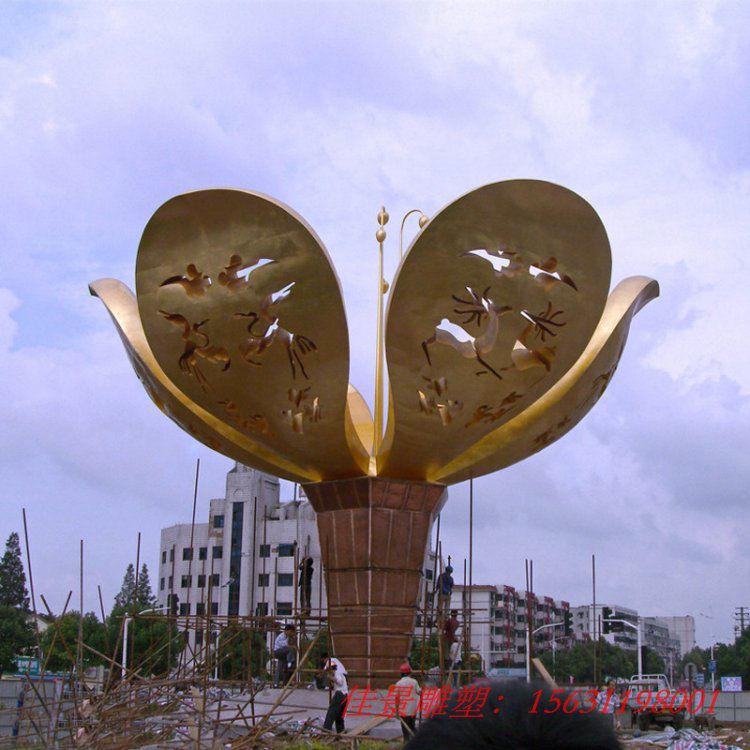 不锈钢城市大型花朵