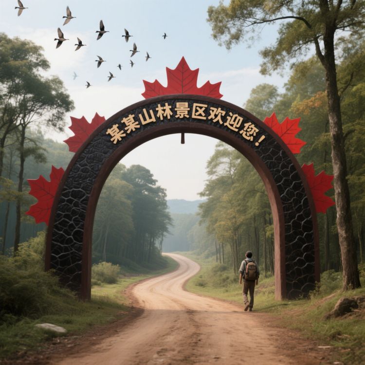 景区拱门 不锈钢景观雕塑厂家