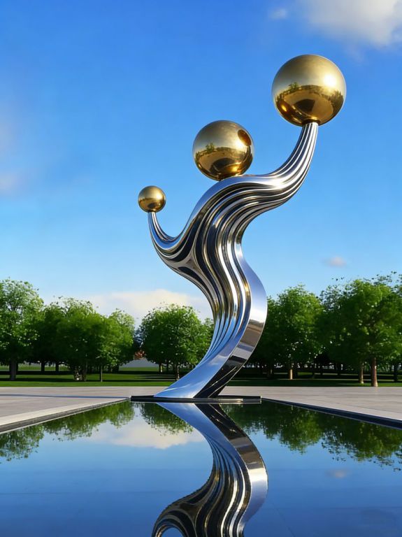 不锈钢雕塑的后期维护成本为何远低于其他材质，长期使用更划算？